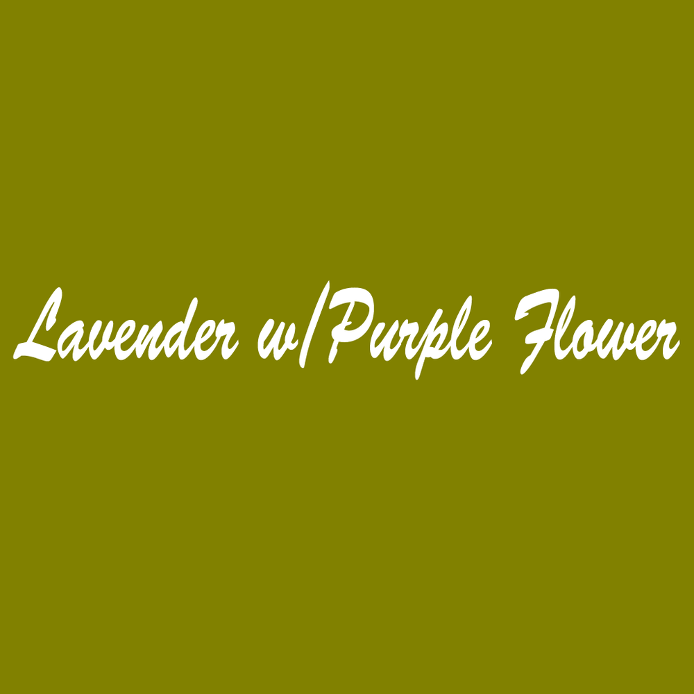 Lavender w/Purple Flower